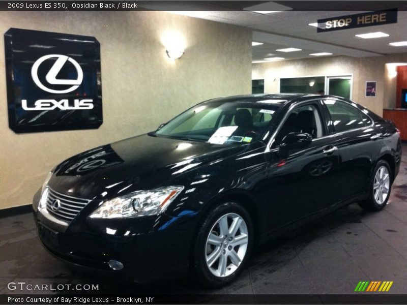 Obsidian Black / Black 2009 Lexus ES 350