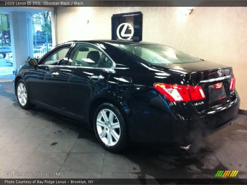 Obsidian Black / Black 2009 Lexus ES 350