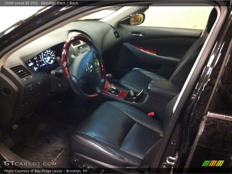 Obsidian Black / Black 2009 Lexus ES 350