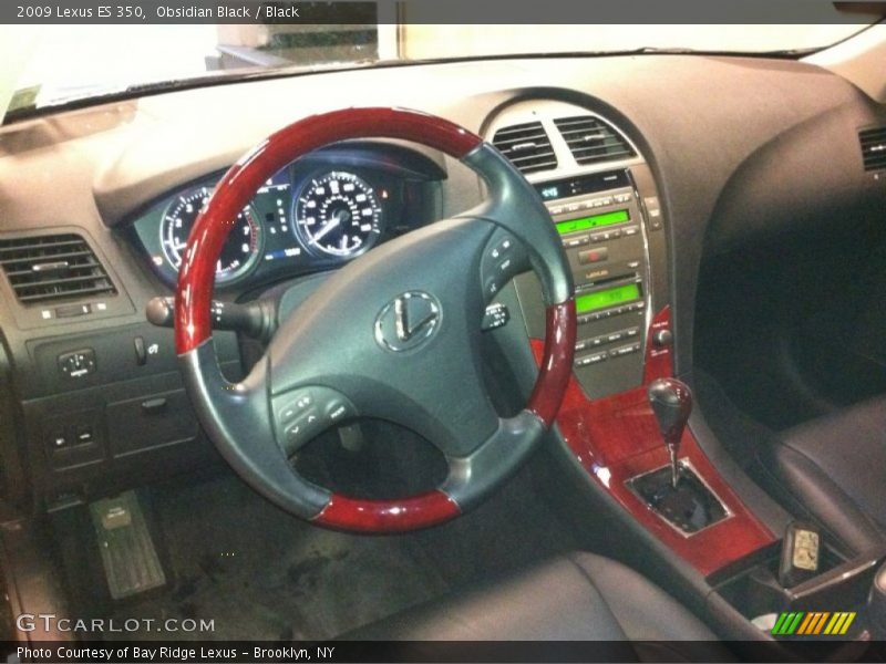 Obsidian Black / Black 2009 Lexus ES 350