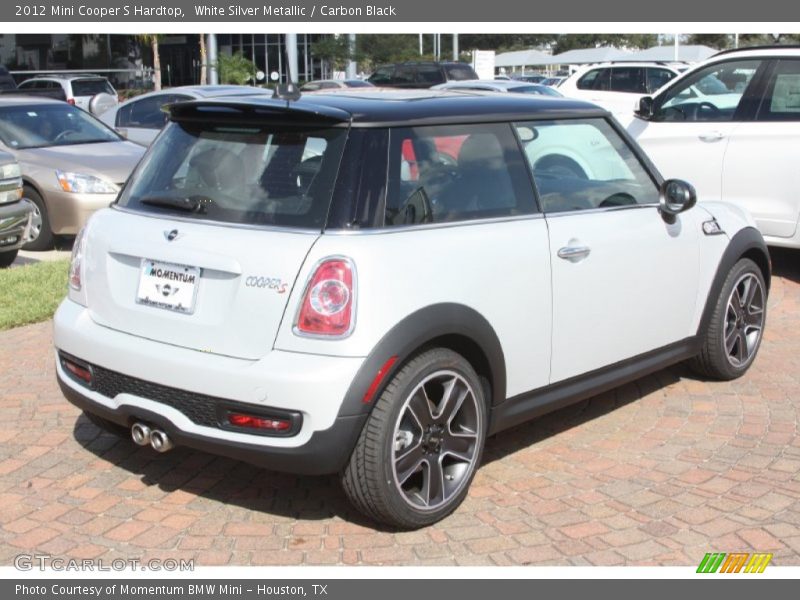 White Silver Metallic / Carbon Black 2012 Mini Cooper S Hardtop