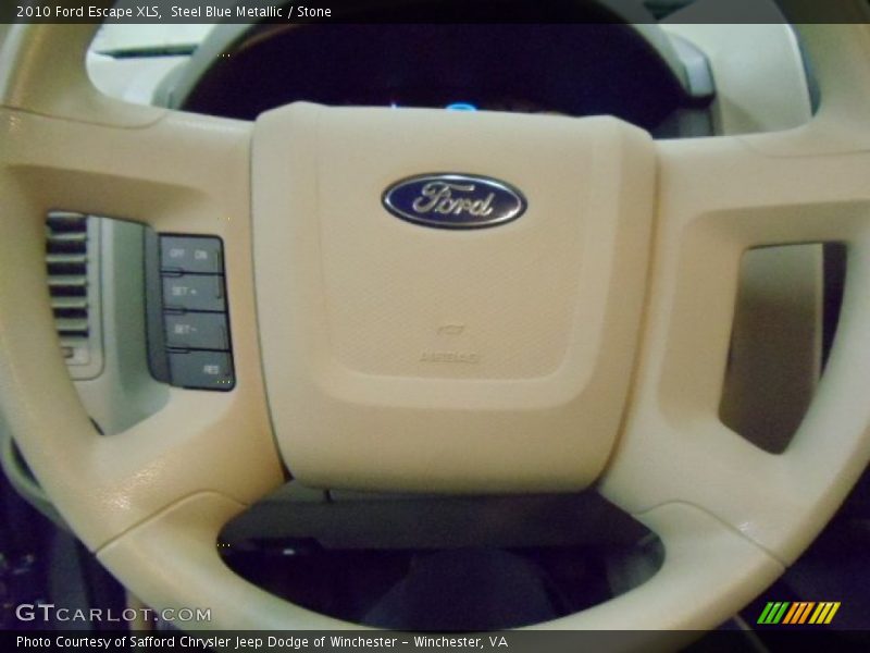 Steel Blue Metallic / Stone 2010 Ford Escape XLS