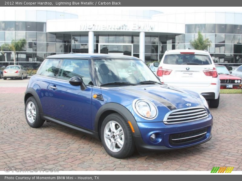 Lightning Blue Metallic / Carbon Black 2012 Mini Cooper Hardtop