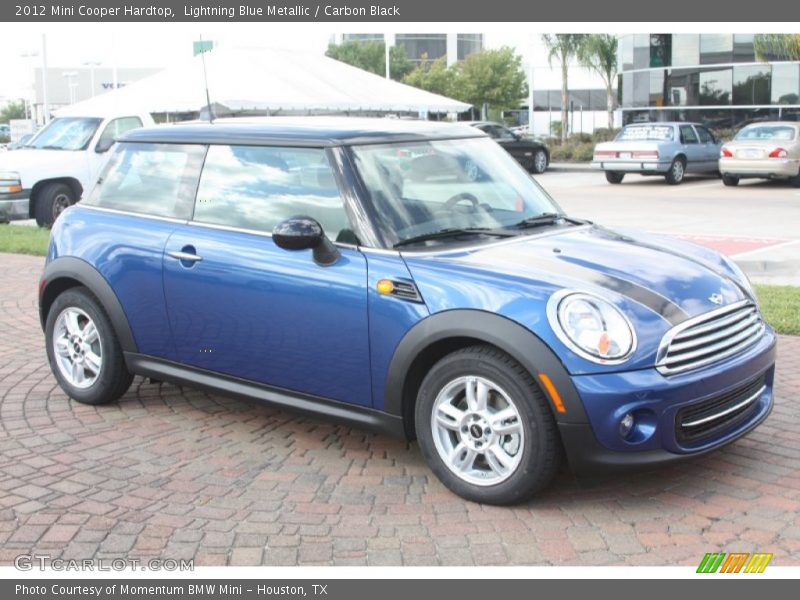 Lightning Blue Metallic / Carbon Black 2012 Mini Cooper Hardtop