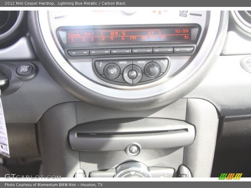 Lightning Blue Metallic / Carbon Black 2012 Mini Cooper Hardtop