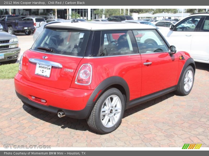 Chili Red / Carbon Black 2012 Mini Cooper Hardtop
