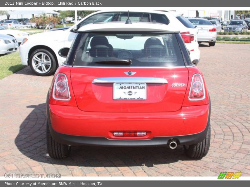 Chili Red / Carbon Black 2012 Mini Cooper Hardtop