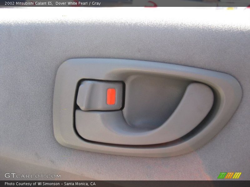 Dover White Pearl / Gray 2002 Mitsubishi Galant ES