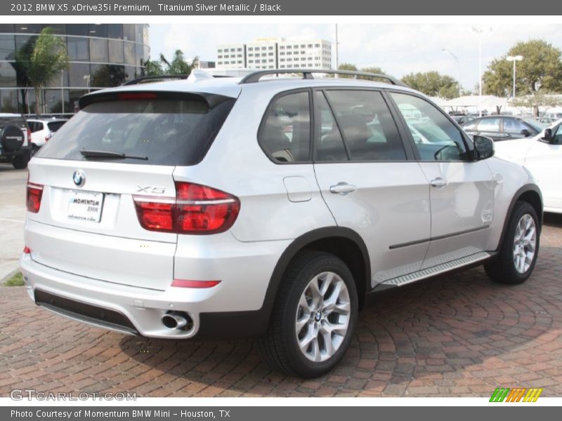 Titanium Silver Metallic / Black 2012 BMW X5 xDrive35i Premium