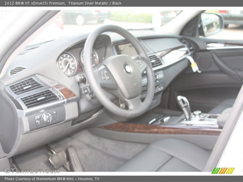 Titanium Silver Metallic / Black 2012 BMW X5 xDrive35i Premium