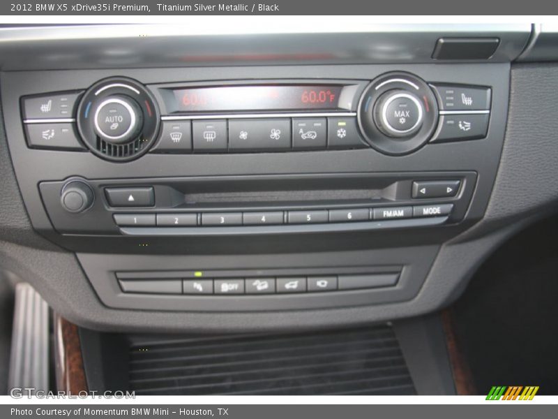 Titanium Silver Metallic / Black 2012 BMW X5 xDrive35i Premium