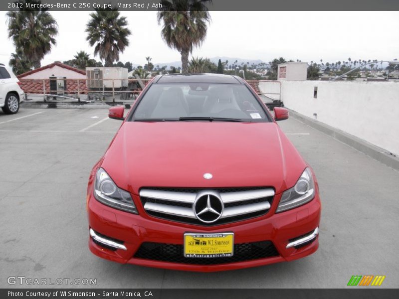 Mars Red / Ash 2012 Mercedes-Benz C 250 Coupe