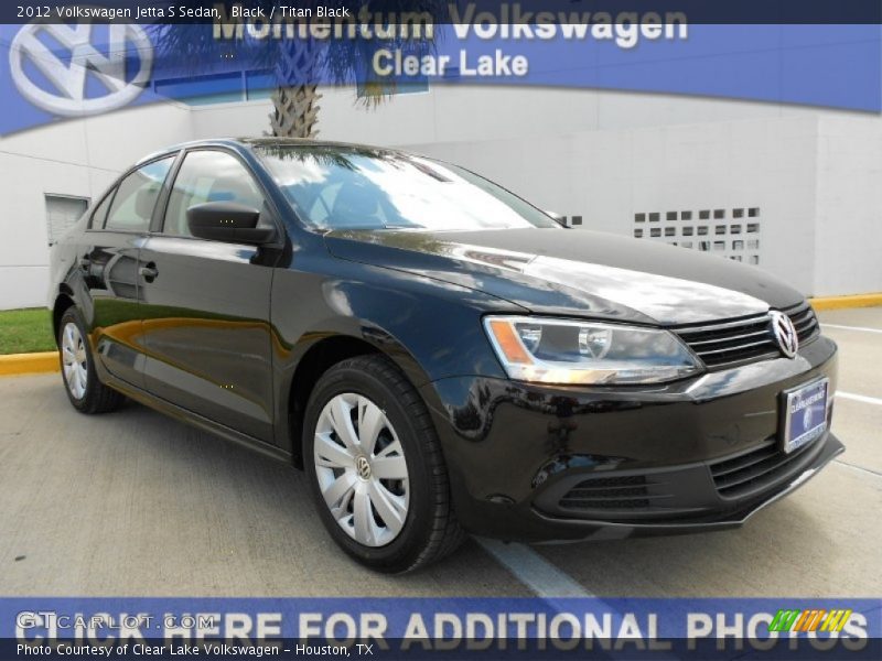 Black / Titan Black 2012 Volkswagen Jetta S Sedan