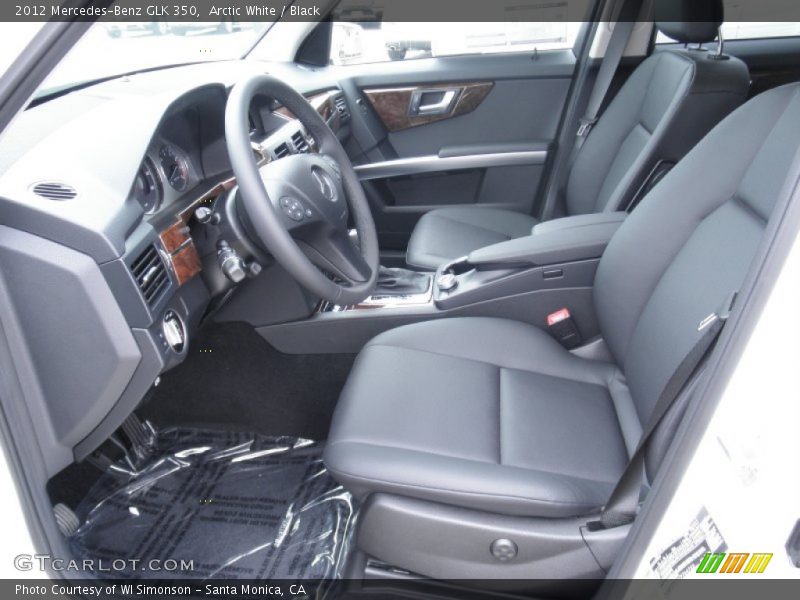 Arctic White / Black 2012 Mercedes-Benz GLK 350