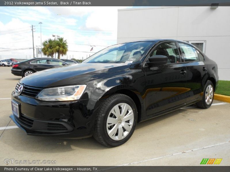Black / Titan Black 2012 Volkswagen Jetta S Sedan