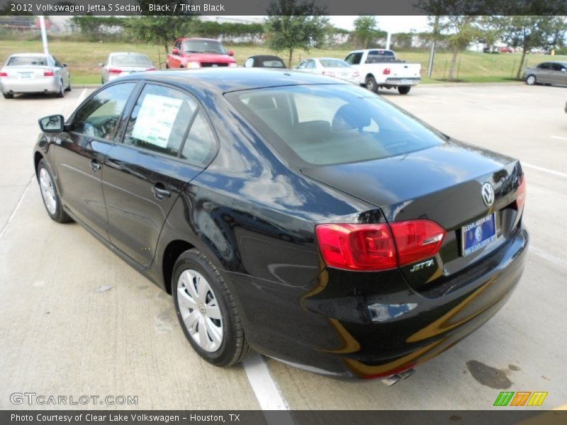 Black / Titan Black 2012 Volkswagen Jetta S Sedan