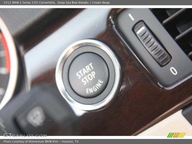 Deep Sea Blue Metallic / Cream Beige 2012 BMW 3 Series 335i Convertible