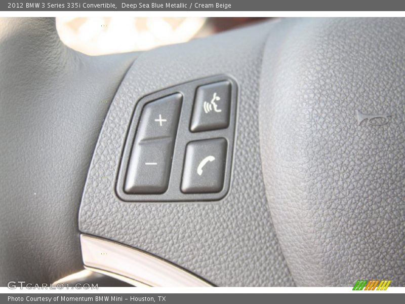 Deep Sea Blue Metallic / Cream Beige 2012 BMW 3 Series 335i Convertible