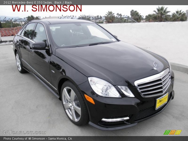 Black / Black 2012 Mercedes-Benz E 350 Sedan