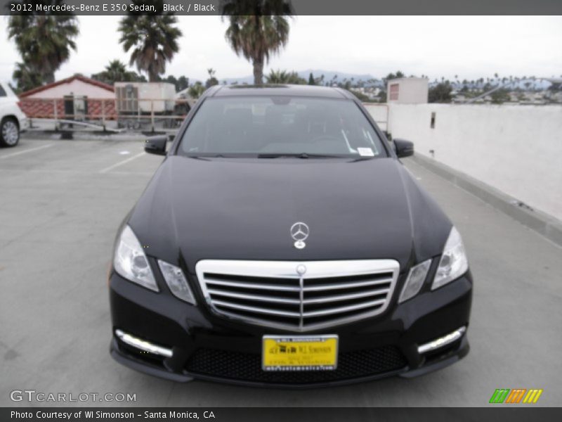 Black / Black 2012 Mercedes-Benz E 350 Sedan