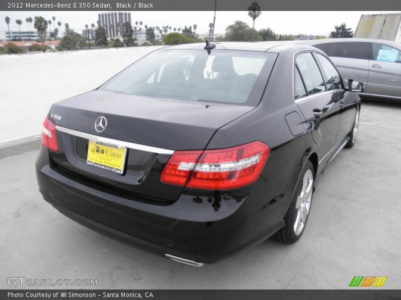 Black / Black 2012 Mercedes-Benz E 350 Sedan