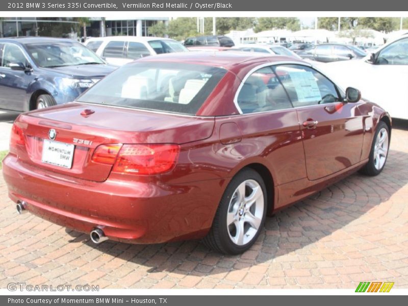 Vermilion Red Metallic / Oyster/Black 2012 BMW 3 Series 335i Convertible
