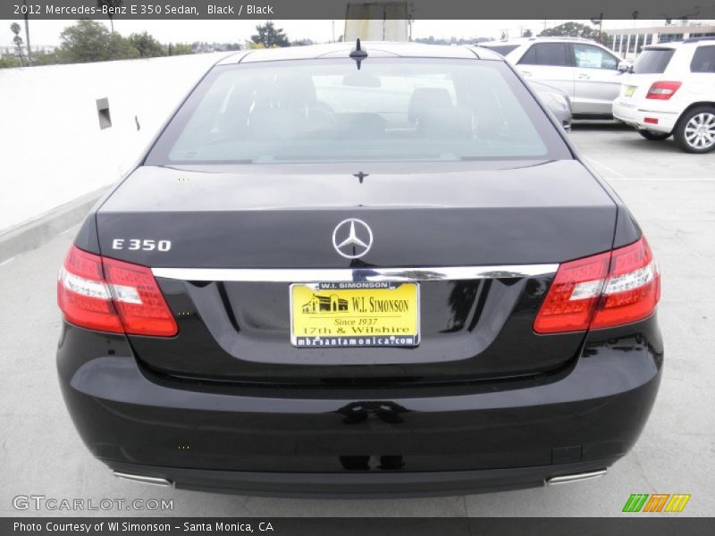 Black / Black 2012 Mercedes-Benz E 350 Sedan