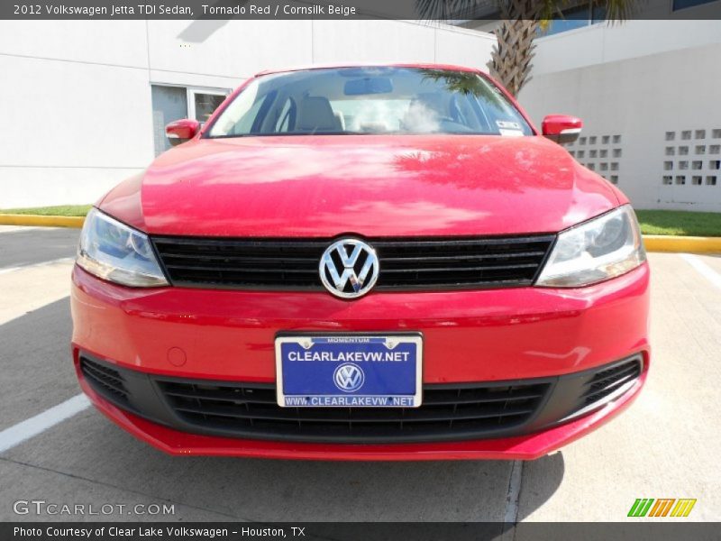 Tornado Red / Cornsilk Beige 2012 Volkswagen Jetta TDI Sedan