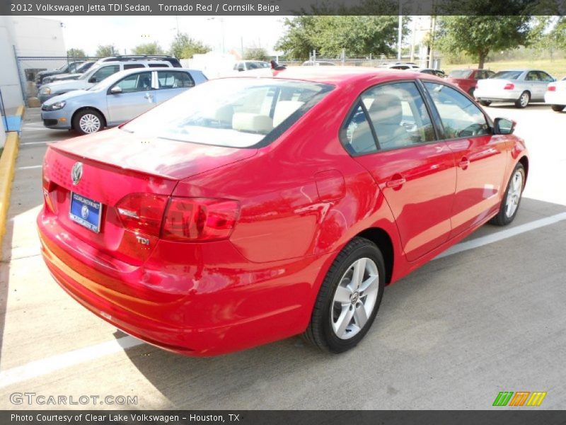 Tornado Red / Cornsilk Beige 2012 Volkswagen Jetta TDI Sedan