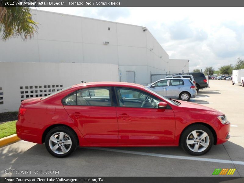 Tornado Red / Cornsilk Beige 2012 Volkswagen Jetta TDI Sedan