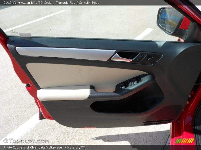 Tornado Red / Cornsilk Beige 2012 Volkswagen Jetta TDI Sedan