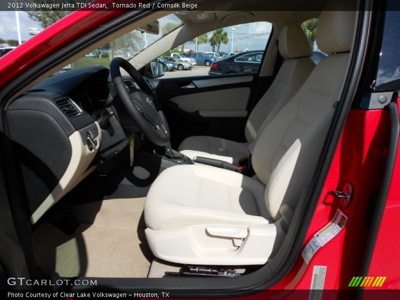 Tornado Red / Cornsilk Beige 2012 Volkswagen Jetta TDI Sedan