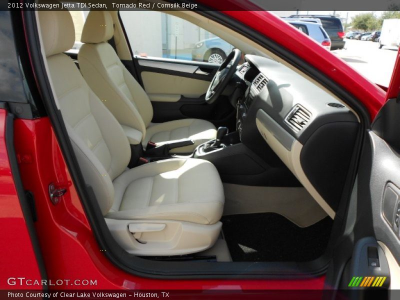 Tornado Red / Cornsilk Beige 2012 Volkswagen Jetta TDI Sedan