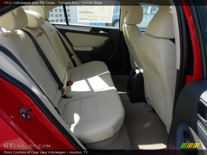 Tornado Red / Cornsilk Beige 2012 Volkswagen Jetta TDI Sedan