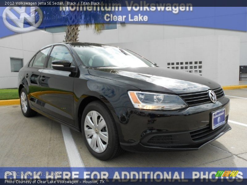 Black / Titan Black 2012 Volkswagen Jetta SE Sedan