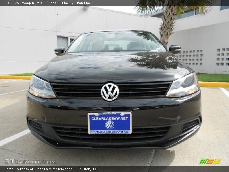 Black / Titan Black 2012 Volkswagen Jetta SE Sedan