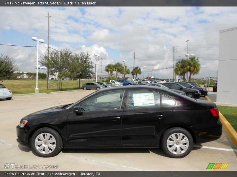 Black / Titan Black 2012 Volkswagen Jetta SE Sedan