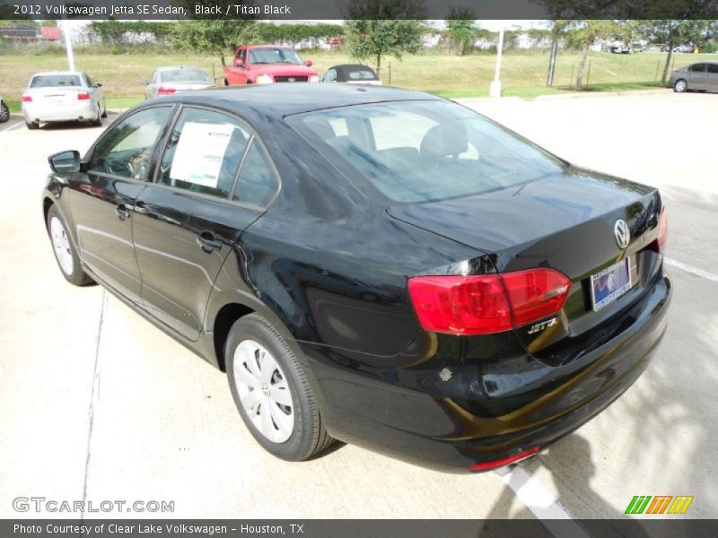 Black / Titan Black 2012 Volkswagen Jetta SE Sedan