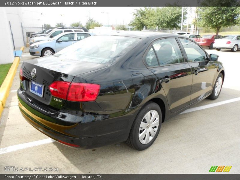 Black / Titan Black 2012 Volkswagen Jetta SE Sedan
