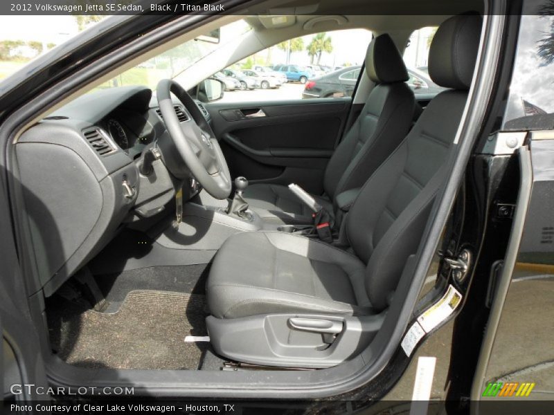 Black / Titan Black 2012 Volkswagen Jetta SE Sedan