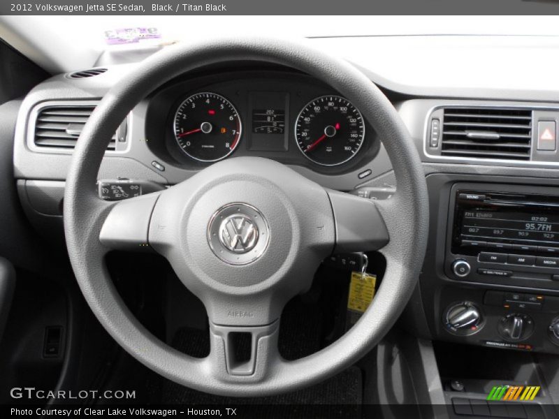 Black / Titan Black 2012 Volkswagen Jetta SE Sedan