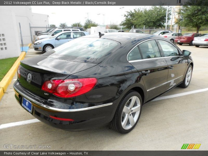 Deep Black Metallic / Black/Cornsilk Beige 2012 Volkswagen CC Lux Plus