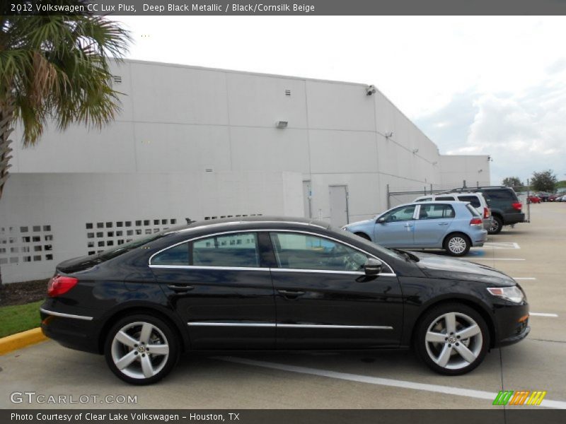 Deep Black Metallic / Black/Cornsilk Beige 2012 Volkswagen CC Lux Plus