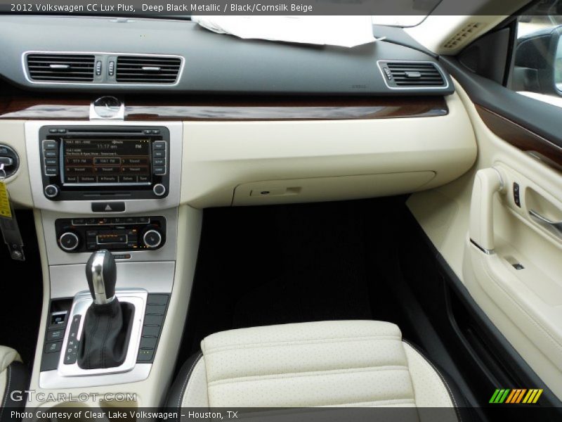 Deep Black Metallic / Black/Cornsilk Beige 2012 Volkswagen CC Lux Plus