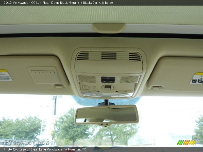 Deep Black Metallic / Black/Cornsilk Beige 2012 Volkswagen CC Lux Plus