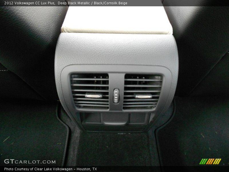 Deep Black Metallic / Black/Cornsilk Beige 2012 Volkswagen CC Lux Plus