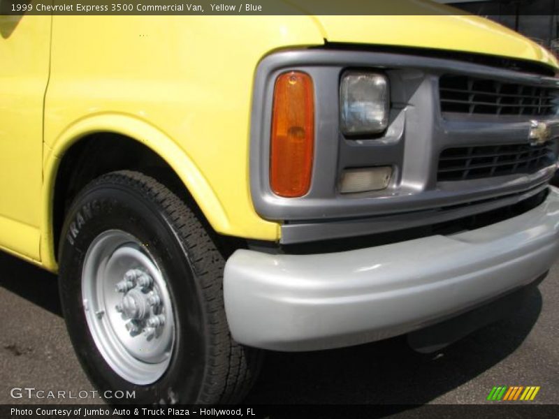 Yellow / Blue 1999 Chevrolet Express 3500 Commercial Van