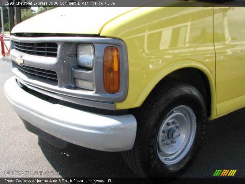 Yellow / Blue 1999 Chevrolet Express 3500 Commercial Van