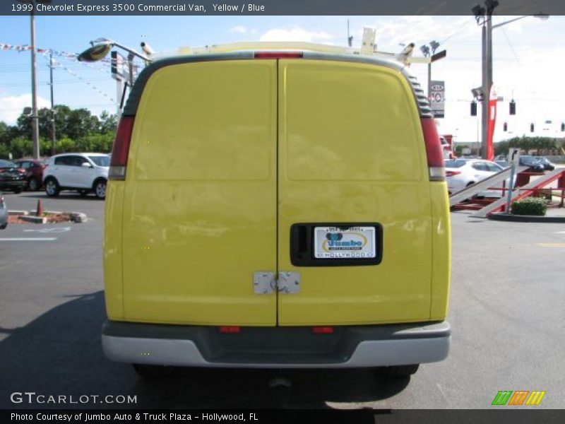 Yellow / Blue 1999 Chevrolet Express 3500 Commercial Van