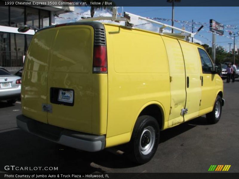 Yellow / Blue 1999 Chevrolet Express 3500 Commercial Van